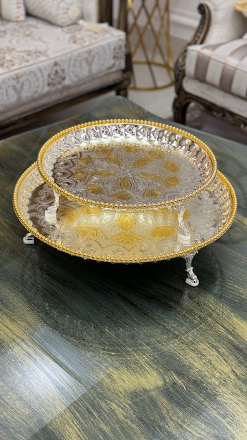 سینی پایه دار سلطنتی SHANYA اماراتی (ارسال رایگان)