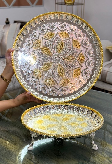 سینی پایه دار سلطنتی SHANYA اماراتی (ارسال رایگان)