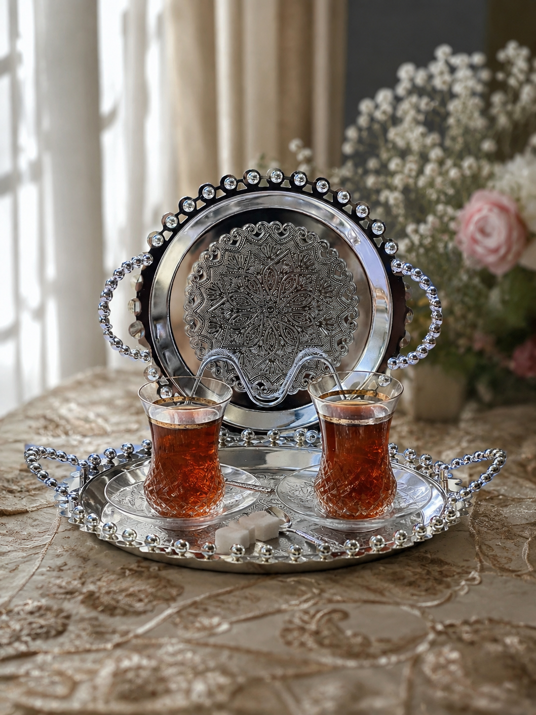 سینی پذیرایی دوتیکه